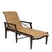 Woodard Andover Padded Sling Adjustable Chaise Lounge Metal in Black | Outdoor Furniture | Wayfair 3Q0570-92-71A