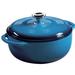 Lodge Enameled Cast Iron Dutch Oven Non Stick/Enameled Cast Iron/Cast Iron in Blue | 4.5 qt | Wayfair EC4D33