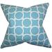 The Pillow Collection Betchet Geometric Cotton Throw Pillow Down/Feather/Cotton in Blue | 18" x 18" | Wayfair P18-PP-LINKED-APACHEBLUE_MACON