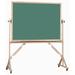 AARCO Reversible Free Standing Chalk Board Wood in Green/White | 36" H x 48" W | Wayfair RC3648G