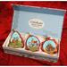 G Debrekht 3 Piece King Keepsake Glass Photo Ornament Set Glass in Blue | Wayfair 77002S3