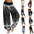 Fashion Bohemian At Pant pour hommes et femmes Casual Hippy FjBaggy Aladdin Harem Pant Frevier