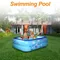 Piscine gonflable en PVC pour enfants et adultes, optique souple, grande baignoire d'eau,