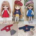 Blyth Doll Skirt Barbies Dress Doll Blyth Doll Student Clothes Shirt Denim skirt For Ymy Licca