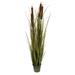 Vickerman 757031 - 48" Brown Cattail Grass in Iron Pot (TD190648) Home Office Bushes