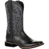Western Cowboy Stiefel Schwarz Braun Faux Leder Winter Schuhe Retro Männer Stiefel Bestickt Männer Mid-kalb Stiefel Plus Größe 48 Botas