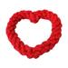 Dog Heart-shaped Rope Toys for Aggressive Chewers Durable Dog Rope Toy Heavy Duty Cotton Chew Rope Toy for Small Medium Breed Dog Tug of War Teeth Cleaning