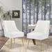 Clihome Velvet Upholstered Dining Chairs (Set of 2)