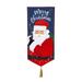 Evergreen Garden Flag Merry Christmas Santa Double Sided Indoor Outdoor Decor 18 x 12.5