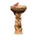 Miyuadkai Bird Baths for Outdoors Resin Birdbath Polyresin Antique Garden Bird Bath for Home Garden Yard Garden Decor As Picture one Size