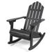 Christopher Knight Home Hollywood Outdoor Adirondack Acacia Rocking Chair by dark grey finish