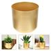 Metal planter pot Outdoor Plant Planter Iron Succulent Planter Pot Modern Style Metal Flower Pot Golden