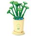 Waroomhouse Flower Building Toy Hand-eye Coordination Toy Flower Potted Plant Building Blocks Toy Diy Assembly Skills Training Educational Toy Boys Girls Children