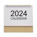 Chicmine Flip-top Desk Calendar 2024 Mini Desk Calendar 2024 Desk Calendar Mini Stand-up Flip-top Design with Event Marking Easy-to-read Mini Calendar