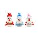 Mchoice Office School Supplies Pens 3piece Christmas Toy Mini Santa Claus School Bag Stationery Pendant Doll Pencil Case Pencil Pouch Colored Pencils