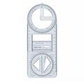 Trayknick X- Ruler Multi-functional Measuring Scale Geometric Ruler Multifunctional Measuring Tool with Scale Round Corner Protractor Y X More for School