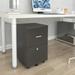 Ufurpie Home Office File Cabinet with 2 Drawers&Lock&5 Wheels Mobile Lateral Filing Cabinet with Storage Dark Gray