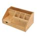 Miyuadkai Storage Containers Box Office Wooden Multifunctional Storage Clutter Desktop Box Desktop Storage Housekeeping & Organizers Multicolor