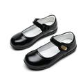 LYCAQL Girl Shoes Small Leather Shoes Single Shoes Children Dance Shoes Girls Performance Shoes Glitter Shoes (Black 13 Little Child)