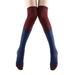 BJUTIR Mens Womens Unisex Casual Socks Womens Long Striped Yoga Socks Thermal Non Slip Dance Rounded Toe Over The Knee Winter Socks