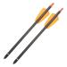 2pcs Practical Pure Carbon Arrows Useful Archery Arrows Outdoor Archery Props