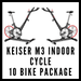 Package of (10) Keiser M3 Indoor Cycles Exercise Bike w/ Computer