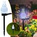 Holiday Savings! WJSXC Solar LED Outdoor Rabbit Shaped Garden Lighting Lamp Automatic Charging Solar Garden Lights Large Realistic Flowers for Courtyard Front Yard Multicolor