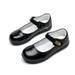 LYCAQL Girl Shoes Small Leather Shoes Single Shoes Children Dance Shoes Girls Performance Shoes Glitter Shoes (Black 2.5 Big Kids)