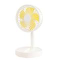 solacol Battery Operated Fans Portable Rechargeable Battery Operated Portable Foldable Standing Fan Rechargeable Usb Personal Floor Fan with Adjustment Height Personal Fans Portable Rechargeable