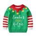 YDOJG Boys Girls Print Sweater Sweatshirts Toddler Christmas Cartoon Dinosaur Santa Prints Sweater Long Sleeve Warm Knitted Pullover Knitwear Xmas Tops For 6-7 Years