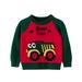 YDOJG Boys Girls Print Sweater Sweatshirts Toddler Patchwork Colour Cartoon Car Print Sweater Long Sleeve Warm Knitted Pullover Knitwear Tops Sweater For 6-7 Years