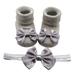 children kids socks soft bottom toddler shoes socks bowkot princess socks floor socks 1pc socks + 1pc bow hairband toddler boys dress socks gender neutral socks boys size 7 socks girl socks 1 year old