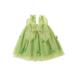 Sunisery Toddler Baby Girl Summer Tulle Dress Sleeveless 3D Butterfly Wing Sleeveless A-Line Beach Wedding Party Dress