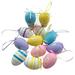 Miyuadkai Hanging Clearance Ornament Favors Easter Easter Ornaments Basket Eggs Hanging for Decor 12Pcs Colorful Party Tree Decorations Supplies Home Home Decor Multicolor