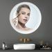 30 Inch LED Mirror Wall-Mounted Vanity Mirrors Bathroom Anti-Fog Mirror Dimmable Bathroom Mirror