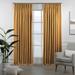 3S Brother s Pinch Pleated Linen Texture Drapes Home DÃ©cor Single Panel Custom Made Window Curtains - Made in Turkey - M-Yellow ( 52 W x 120 L )