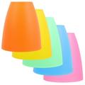 5pcs Flat Head Lamp Shade Plastic Lampshade Table Lamp Hanging Lamp Wall Lamp Lampshade