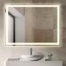 Pax 32 x 24 Rectangular Frameless Anti-Fog Aluminum Front/Back-lit Tri-color LED Bathroom Vanity Mirror with Smart Touch Control