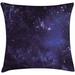 Galaxy Throw Pillow Cushion Cover Celestial Stars in Night Sky in Clouds Fantasy World of Space Decorative Square Accent Pillow Case 20 X 20 Black Navy Blue