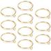 24PCS Curtain Rings Metal 55mm/2.17 Inner Dia Drapery Ring for Curtain Rods Gold Tone