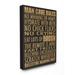 Stupell Industries Man Cave Rules with Rustic Distressed Text Designed by Lauren Rader