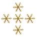 Miyuadkai Hanging Ornament 100Pc Gold Silver Cloth Christmas Snowflake Confetti Christmas Decoration 4Cm Gold