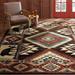 Buffalo Southwest Rustic Area Rug Brown/Red 7 10 X10 5 Rectangular