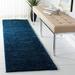 august collection runner rug - 2 3 x 8 navy solid design non-shedding & easy care 1.2-inch thick ideal for high traffic areas in living room bedroom (aug900n)