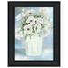 Trendy Decor 4U WHITE BLOOMS II Framed Wall Art Modern Home DÃ©cor Black Framed Print for Living Room Bedroom & Farmhouse Wall Decoration by Cindy Jacobs 19 x15