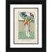 Jan van Brock 17x24 Black Ornate Framed Double Matted Museum Art Print Titled: Journal of Ladies and Fashions; the Fashion Illustrators (1913)