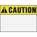 HY-KO Products 5620 Caution Heavy Duty Plastic OSHA Sign 10 in x 14 in Black/White/Yellow