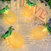 6.5ft Pineapple Fairy String Lights Waterproof Battery Operated for Wedding Party Festival Indoor Outdoor - pineapple warm white