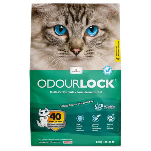 2x 12kg ODOURLOCK Katzenstreu Calming Breeze