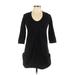Anne Fontaine Casual Dress - Shift: Black Solid Dresses - Women's Size 4
